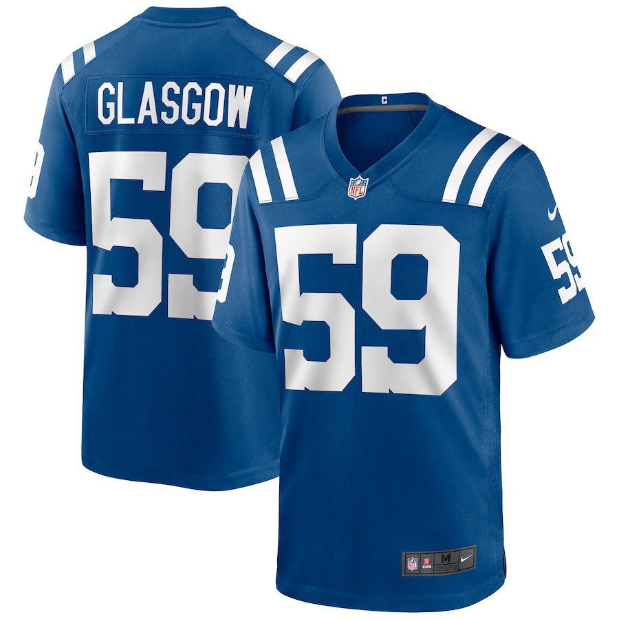 Men Indianapolis Colts #59 Jordan Glasgow Nike Royal Game NFL Jersey->indianapolis colts->NFL Jersey